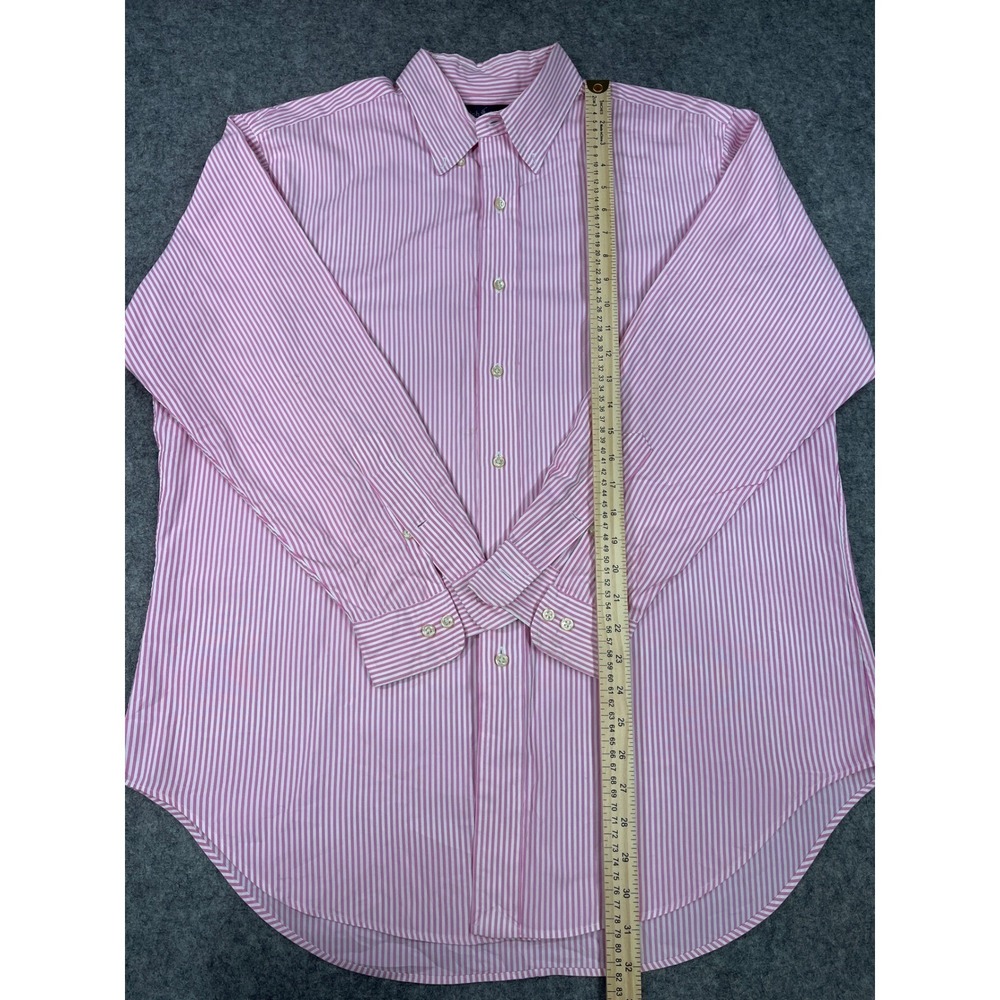 Ralph Lauren Men Pink Stripe Classic Fit Long Sleeve ButtonUp 16 1/2, 32/33 - Picture 4 of 7